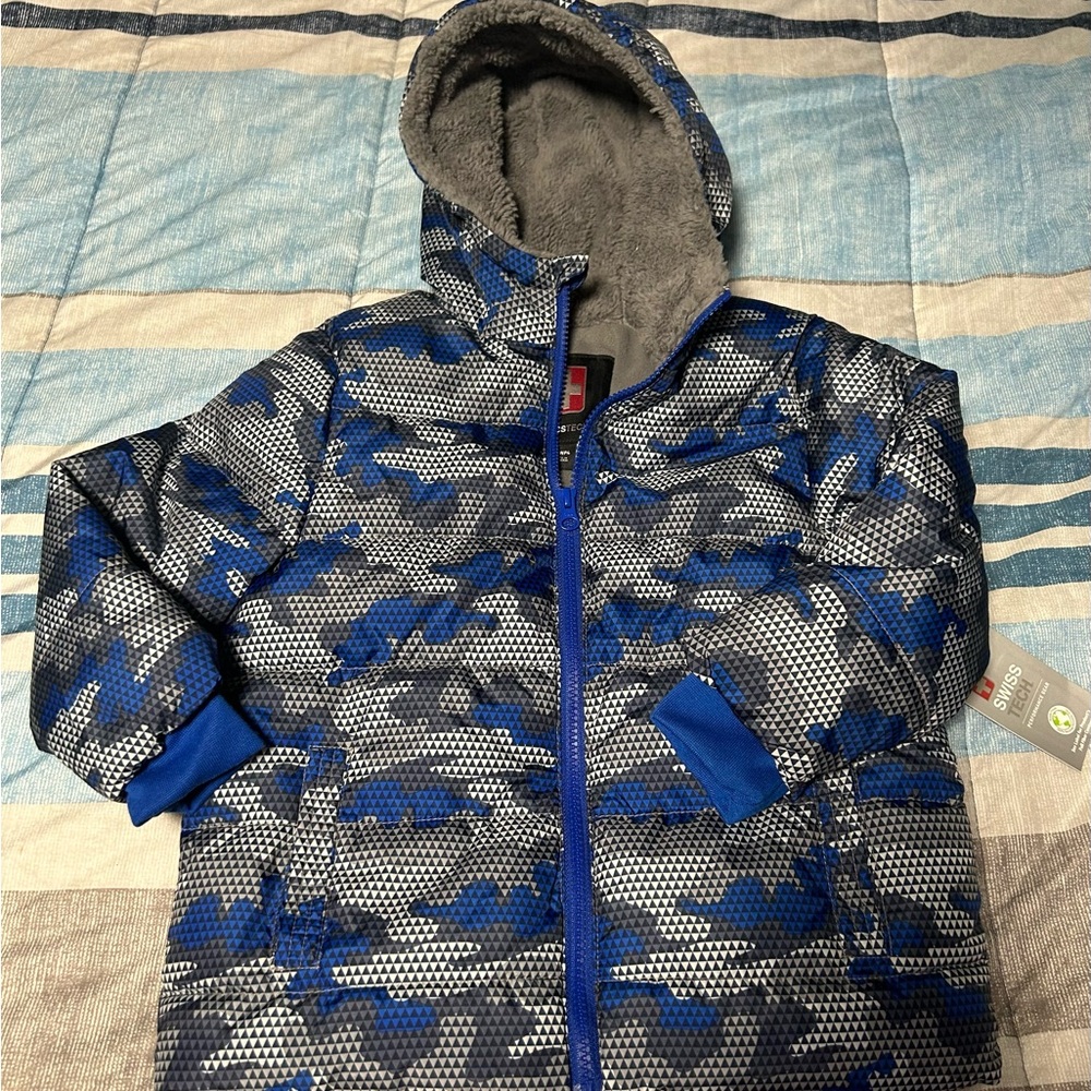 Swiss Tech Geometric Pattern Jacket 4T new - Picture 3 of 7